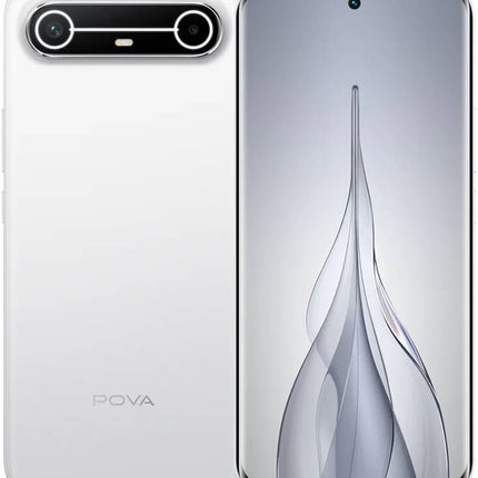 Smartphone Tecno Pova Slim 5G, écran AMOLED 6,78" 144 Hz 1,5K, processeur Mediatek Dimensity 6400 6 nm, 8 Go de RAM, 256 Go de ROM, GPU Mali - G57 MC2, batterie 5160 mAh, bleu ciel | POVA - SLIM Modèle : Pova Slim 5G - BMWi Shopping