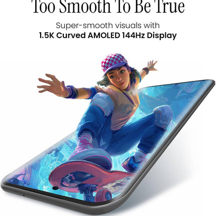 Smartphone Tecno Pova Slim 5G, écran AMOLED 6,78" 144 Hz 1,5K, processeur Mediatek Dimensity 6400 6 nm, 8 Go de RAM, 256 Go de ROM, GPU Mali - G57 MC2, batterie 5160 mAh, bleu ciel | POVA - SLIM Modèle : Pova Slim 5G - BMWi Shopping